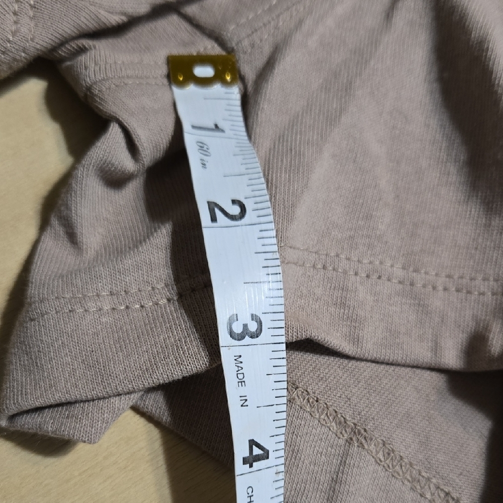 103 NWT Zenana Beige V or Scoop Neck Reversible 2 Way Romper Pockets Sm Md Lg - Picture 4 of 8